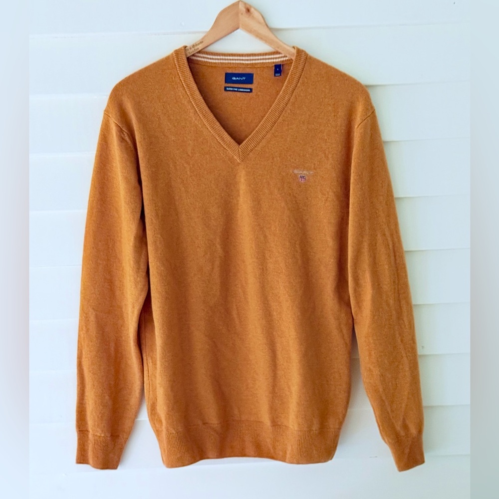 GANT Stocholm Sweden Lambswool Sweater L EUC